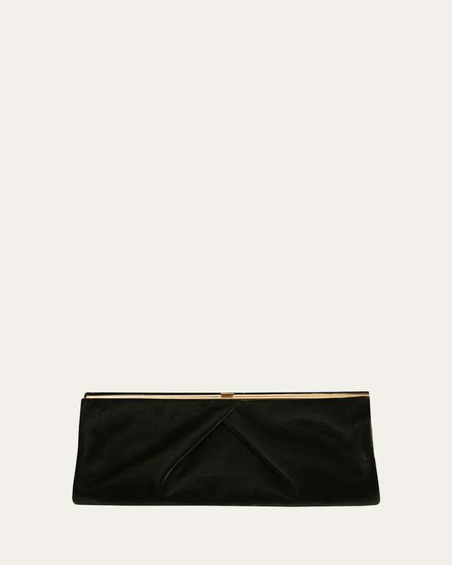 Velvety Viscose Clutch Bag